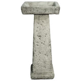 Dream Gardens 64cm Square Stone Bird Bath