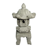 Dream Gardens 66cm Small Pagoda Stone Garden Ornament - Old Railway Line Garden Centre