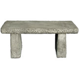 Dream Gardens 88cm Straight Rustic Stone Bench
