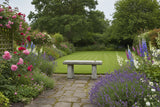 Dream Gardens 88cm Straight Rustic Stone Bench