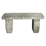 Dream Gardens 92cm Straight Woodland Stone Bench