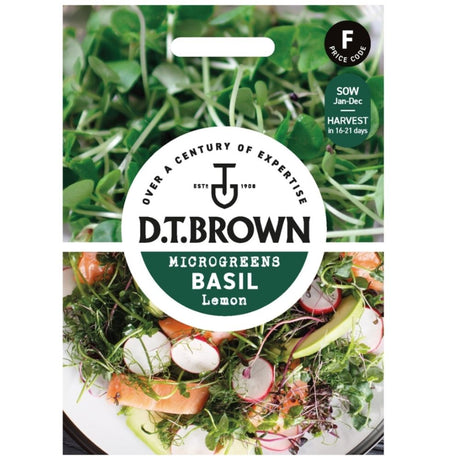 D.T Brown Basil Lemon Seeds - Old Railway Line Garden Centre