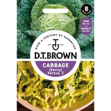 D.T Brown Cabbage 'Savoy' Vertus Seeds - Old Railway Line Garden Centre