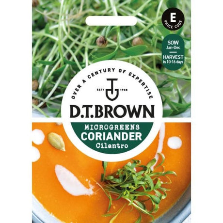 D.T Brown Coriander Cilantro Seeds - Old Railway Line Garden Centre