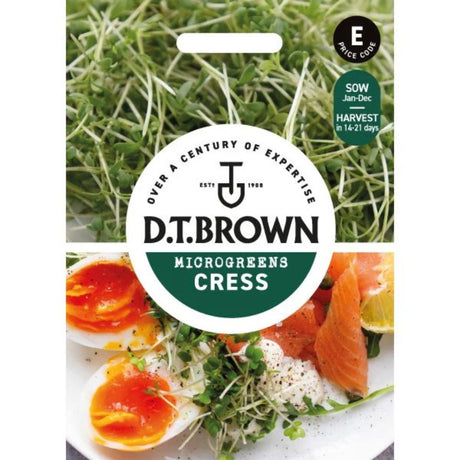 D.T Brown Cress Seeds - Old Railway Line Garden Centre