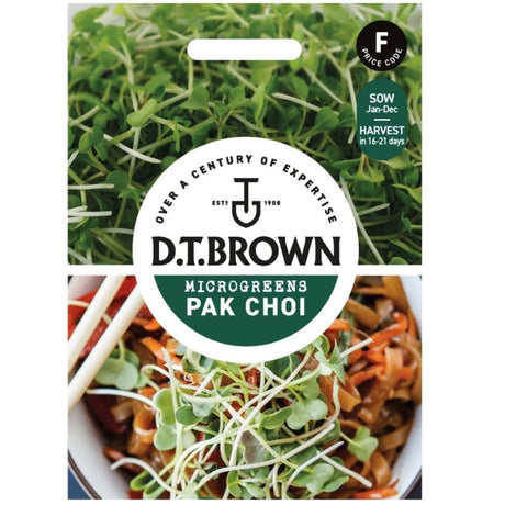 D.T Brown Pak Choi Seeds - Old Railway Line Garden Centre