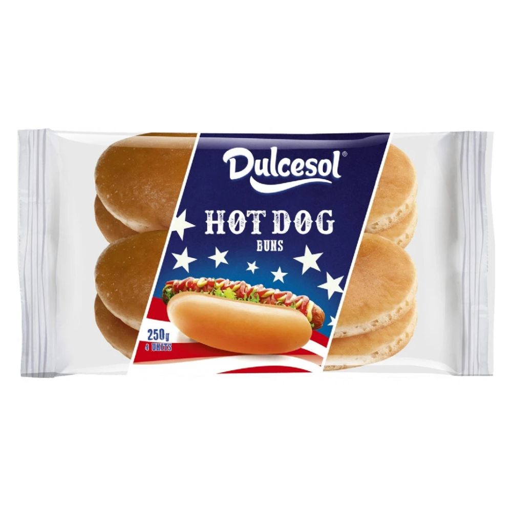 Dulcesol 250g Hot Dog Buns