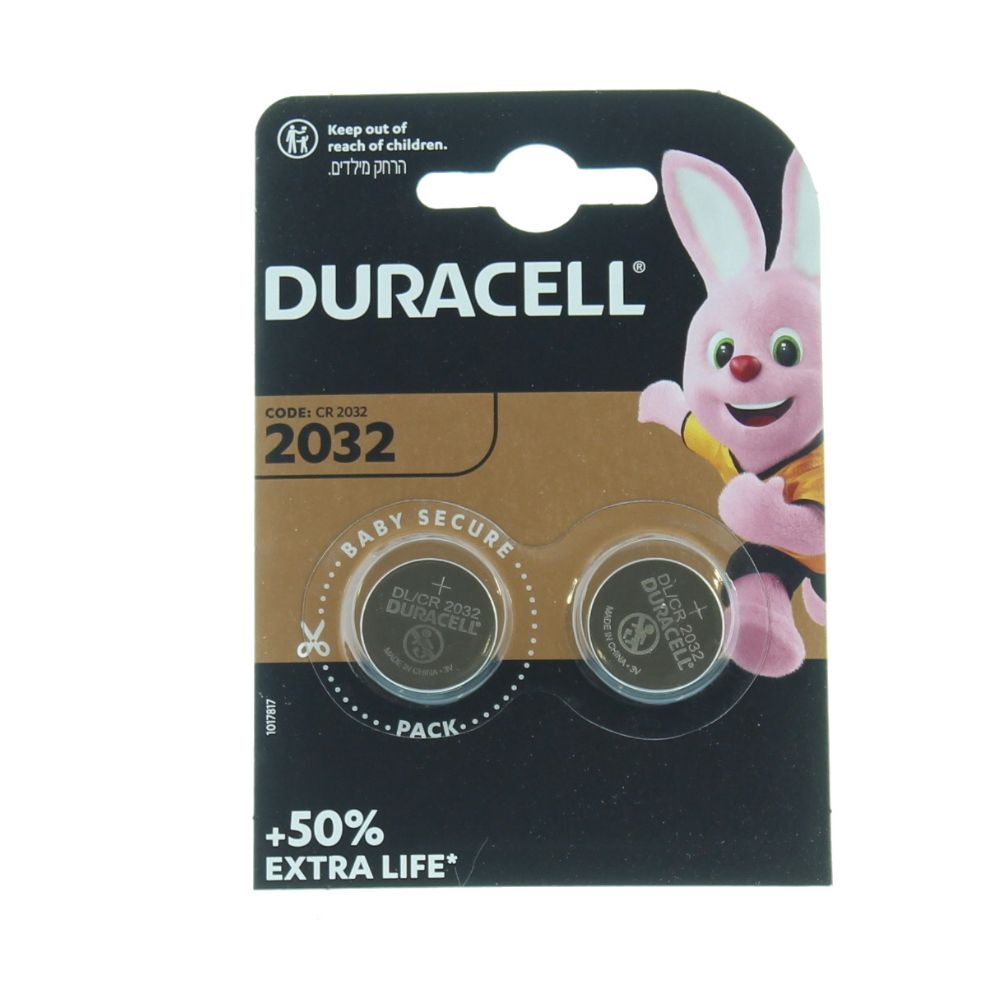 Duracell CR2032 Coin Battery - Pack of 2