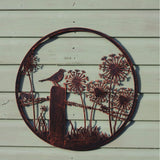 Eastern Connections 50cm Copper Blackbird Fence Topper Metal Wall Art - Old Railway Line Garden Centre