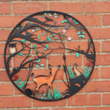 Eastern Connections 60cm Baby Dear Coloured Metal Wall Art