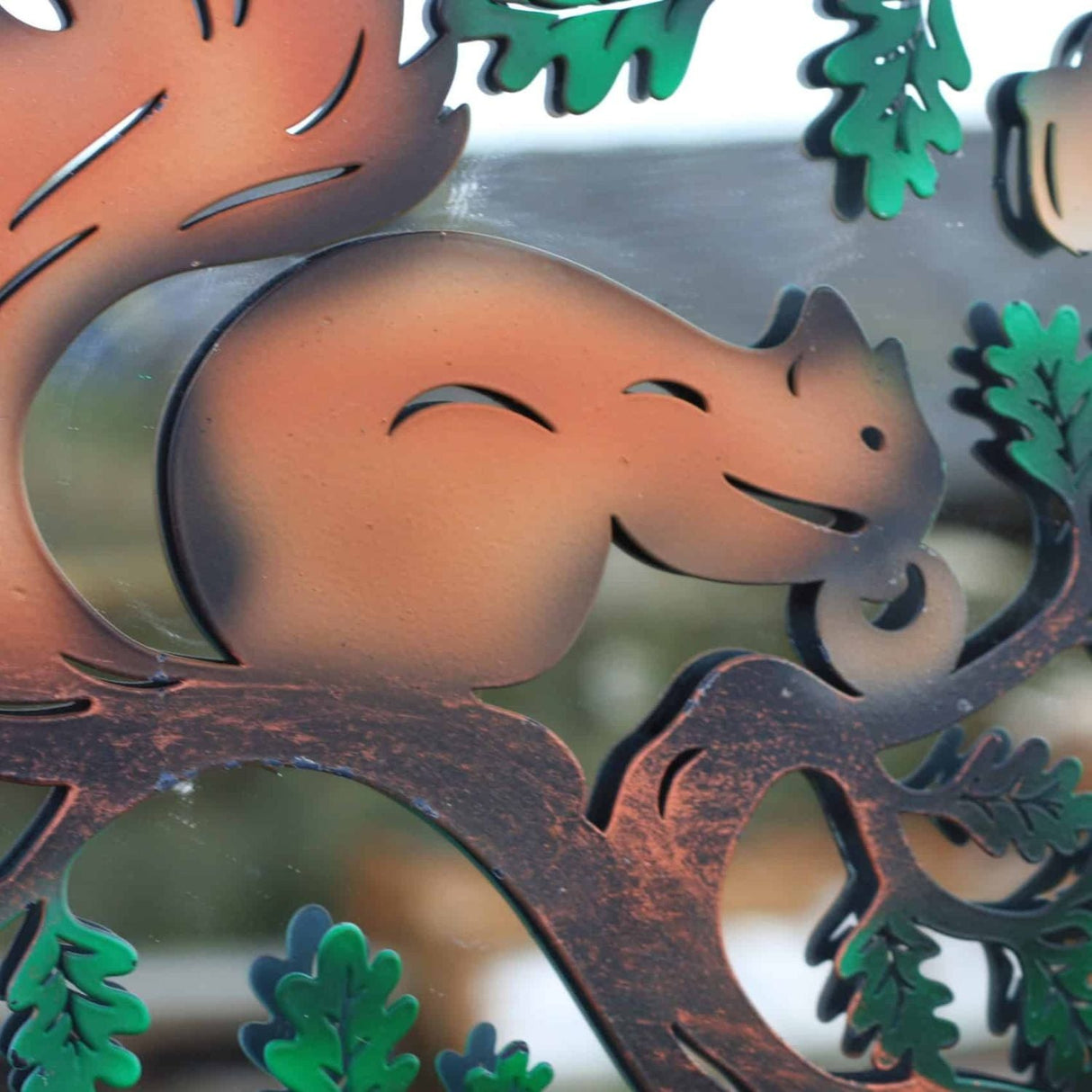 Eastern Connections 60cm 'Squirrel Tree Of Life' Black Metal Wall Art - Old Railway Line Garden Centre