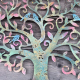 Eastern Connections 70cm Birds in a Tree Rustic Metal Wall Art