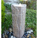 Eastern Connections 90cm Juro Fountain Rustic Pinky Granite Water Feature - Old Railway Line Garden Centre