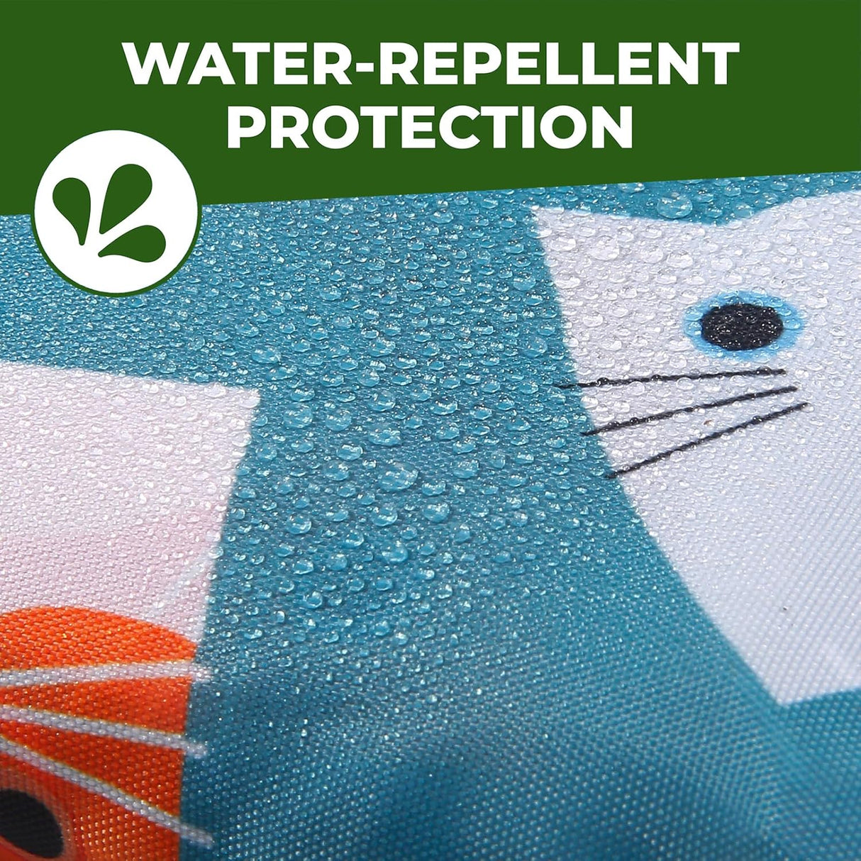 Eco Chic Foldable Reusable Large Shopping Bag Cartoon Cat - Old Railway Line Garden Centre