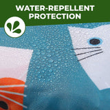 Eco Chic Foldable Reusable Large Shopping Bag Cartoon Cat - Old Railway Line Garden Centre