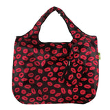 Eco Chic Foldable Reusable Large Shopping Bag Kiss - Old Railway Line Garden Centre