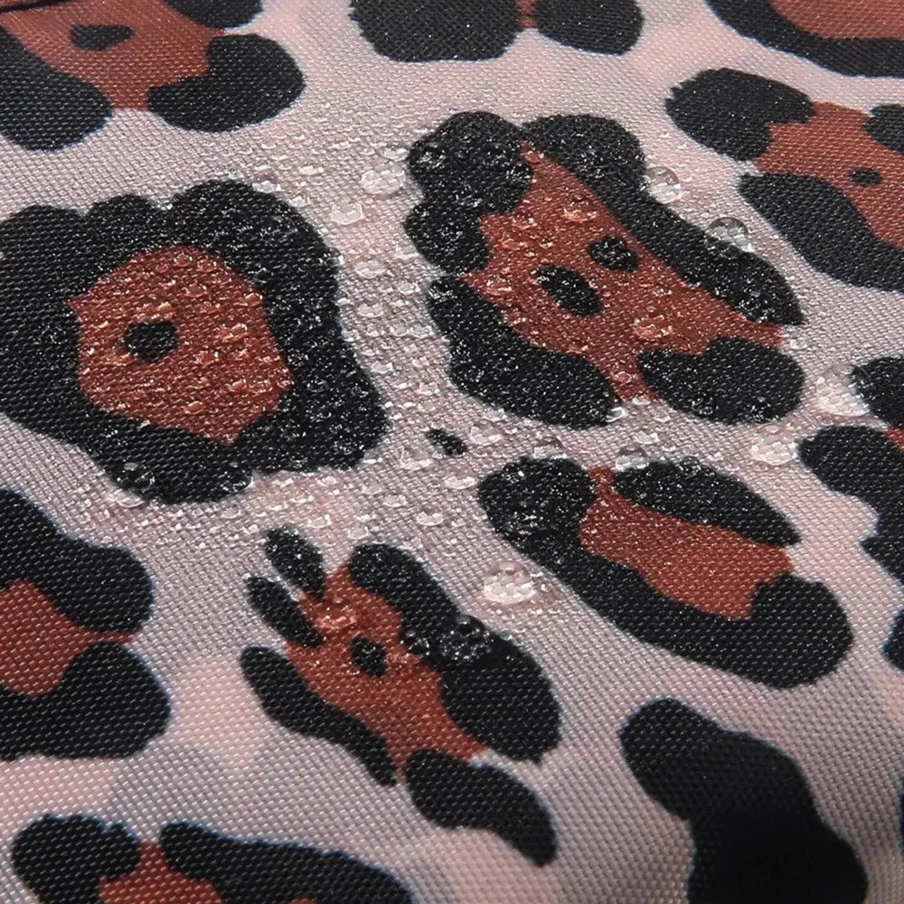 Eco Chic Foldable Reusable Large Shopping Bag Leopard - Old Railway Line Garden Centre