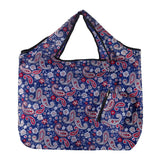 Eco Chic Foldable Reusable Large Shopping Bag Paisley - Old Railway Line Garden Centre