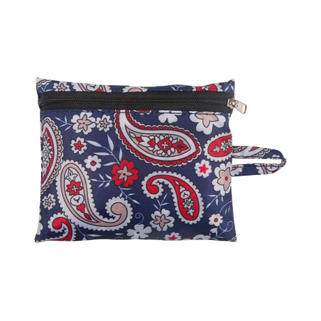 Eco Chic Foldable Reusable Large Shopping Bag Paisley - Old Railway Line Garden Centre