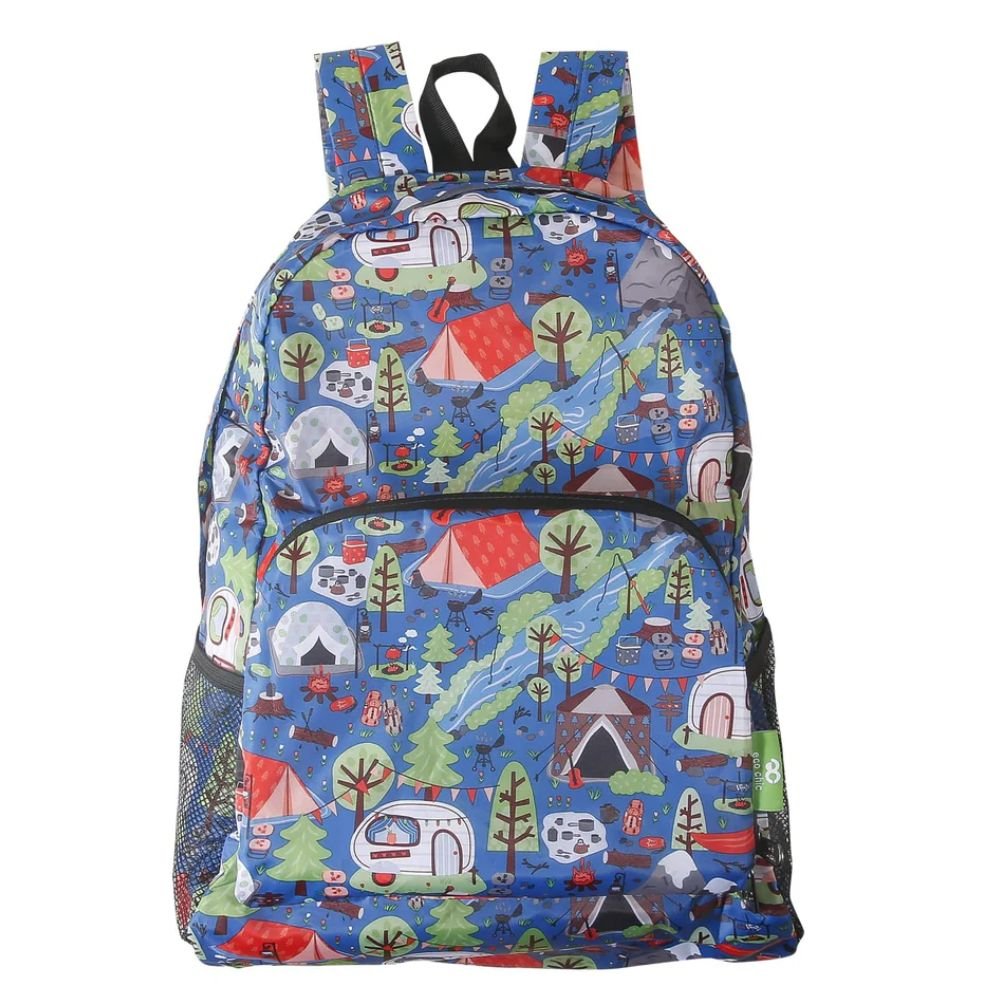Eco Chic Lightweight Foldable Backpack Cosy Camping - Old Railway Line Garden Centre
