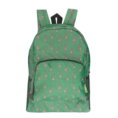 Eco Chic Lightweight Foldable Backpack Deer - Old Railway Line Garden Centre
