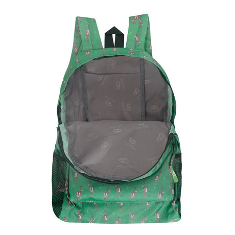 Eco Chic Lightweight Foldable Backpack Deer - Old Railway Line Garden Centre