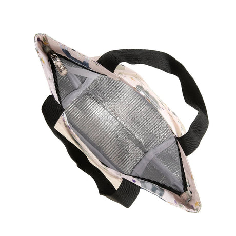 Eco Chic Lightweight Foldable Beige Lunch Bag Sheep Realism - Beige - Old Railway Line Garden Centre