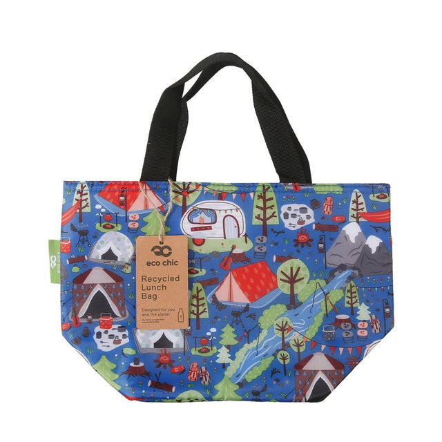 Eco Chic Lightweight Foldable Lunch Bag Cosy Camping - Old Railway Line Garden Centre