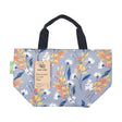 Eco Chic Lightweight Foldable Lunch Bag Flowers - Grey - Old Railway Line Garden Centre