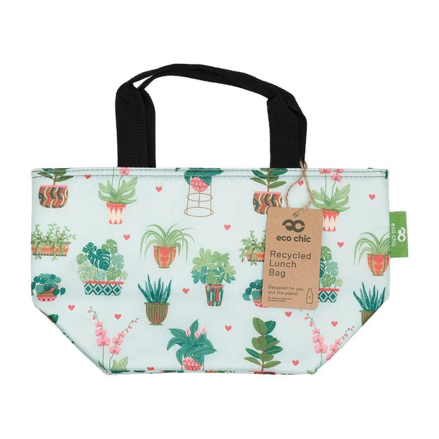 Eco Chic Lightweight Foldable Lunch Bag House Plant - Old Railway Line Garden Centre