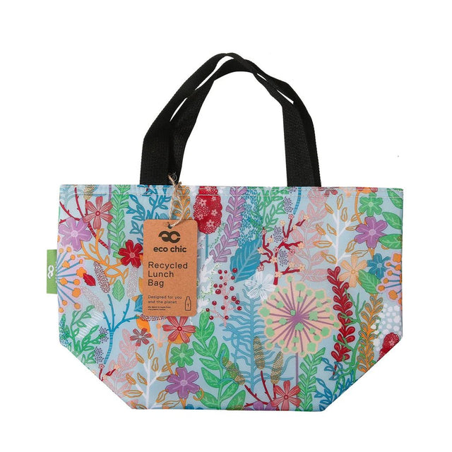 Eco Chic Lightweight Foldable Lunch Bag Lush Floral - Old Railway Line Garden Centre