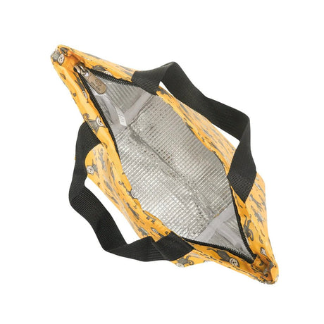Eco Chic Lightweight Foldable Lunch Bag Monkeys - Mustard - Old Railway Line Garden Centre