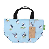 Eco Chic Lightweight Foldable Lunch Bag Multi Puffin - Blue - Old Railway Line Garden Centre
