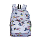 Eco Chic Lightweight Foldable Mini Backpack Blue Tits - Old Railway Line Garden Centre