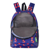 Eco Chic Lightweight Foldable Mini Backpack Foxes - Old Railway Line Garden Centre