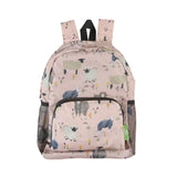 Eco Chic Lightweight Foldable Mini Backpack Sheep Realism - Old Railway Line Garden Centre