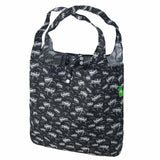 Eco Chic Lightweight Foldable Reusable Shopping Bag - Black 4x4 - Old Railway Line Garden Centre