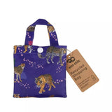 Eco Chic Lightweight Foldable Reusable Shopping Bag - Blue Big Cat - Old Railway Line Garden Centre