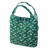 Eco Chic Lightweight Foldable Reusable Shopping Bag - Green 4x4 - Old Railway Line Garden Centre