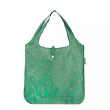 Eco Chic Lightweight Foldable Reusable Shopping Bag - Green Deer - Old Railway Line Garden Centre