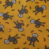Eco Chic Lightweight Foldable Reusable Shopping Bag - Mustard Monkeys - Old Railway Line Garden Centre