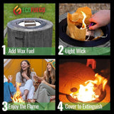 Eco Fuego El Fuego Fire Pit - Graphite Grey