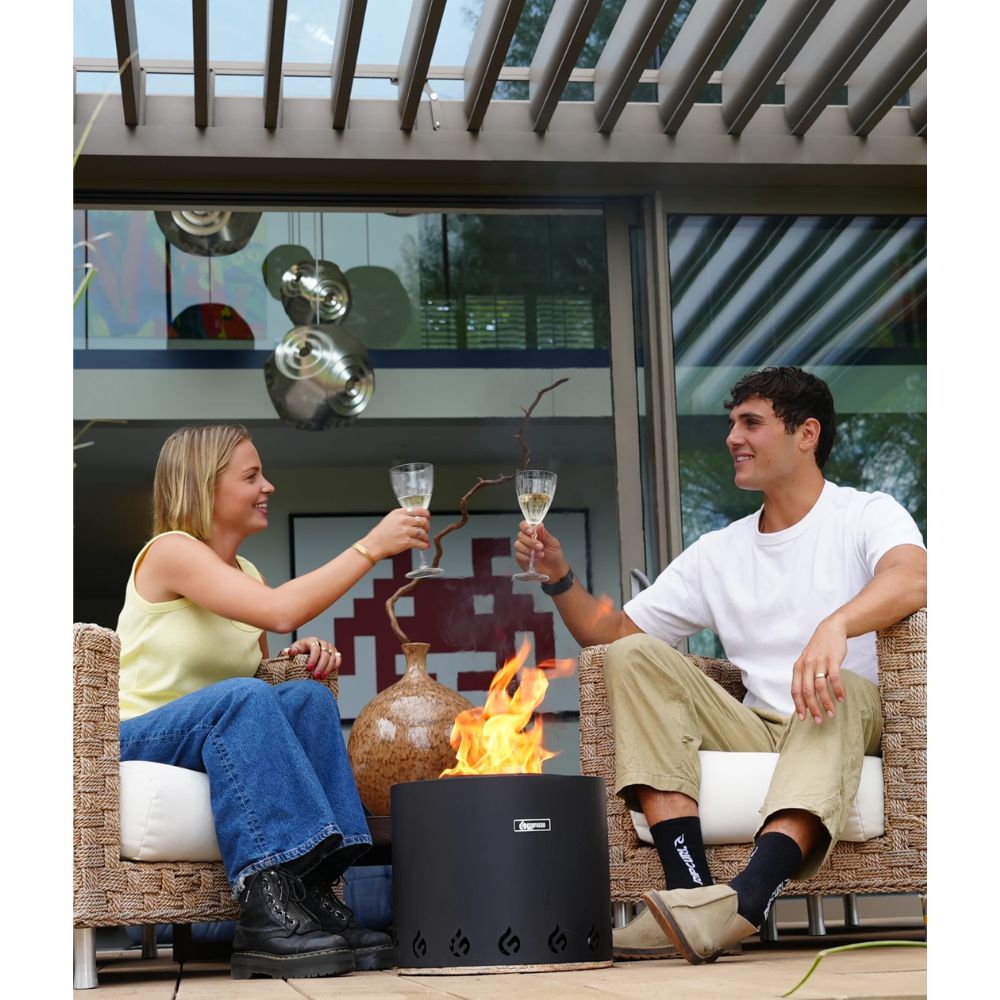 Eco Fuego El Fuego Fire Pit - Matte Black