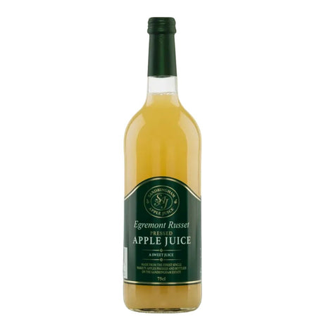 Egremont Russet 75cl Sandringham Apple Juice - Old Railway Line Garden Centre