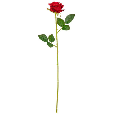 Eleganza Artificial Gabriella 53cm Single Rose- Red - Old Railway Line Garden Centre