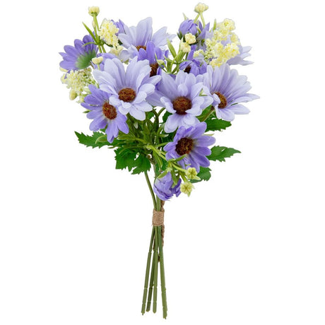 Eleganza Artificial Gerbera Daisy Mixed Bush- Lavender - Old Railway Line Garden Centre