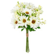 Eleganza Artificial Gerbera Daisy Mixed Bush- White - Old Railway Line Garden Centre