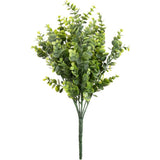Eleganza Artificial Plastic Eucalyptus Bush Large x 9- Olive Green - Old Railway Line Garden Centre