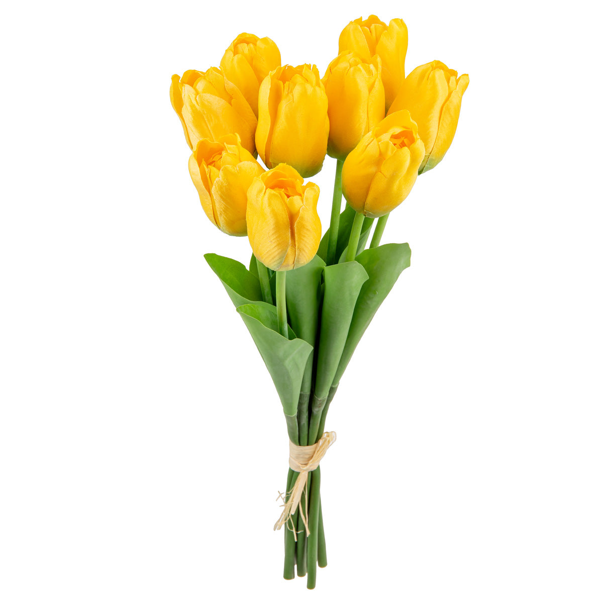 Eleganza Floral Tulip Bunch Pale Yellow (set of 9)
