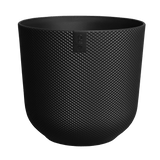 Elho 14cm Living Black Jazz Round Recycled Plastic Pot - Old Railway Line Garden Centre